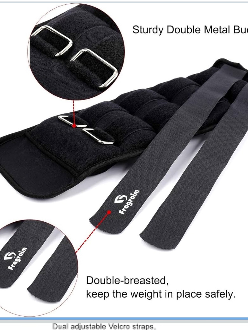 Ankle weights for men and women 1-8pd. 2 pair 4 each adjustable sandbags